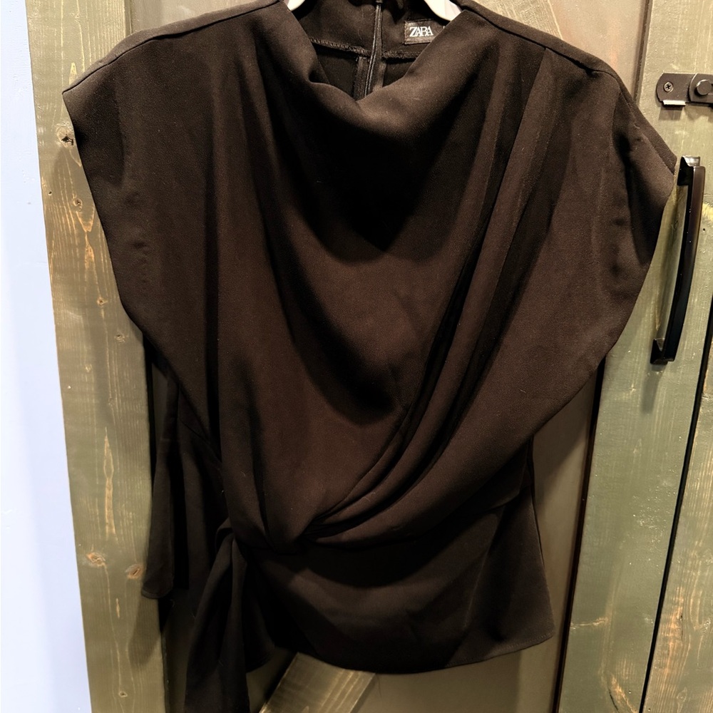 Zara Elegant Black Women's Blouse